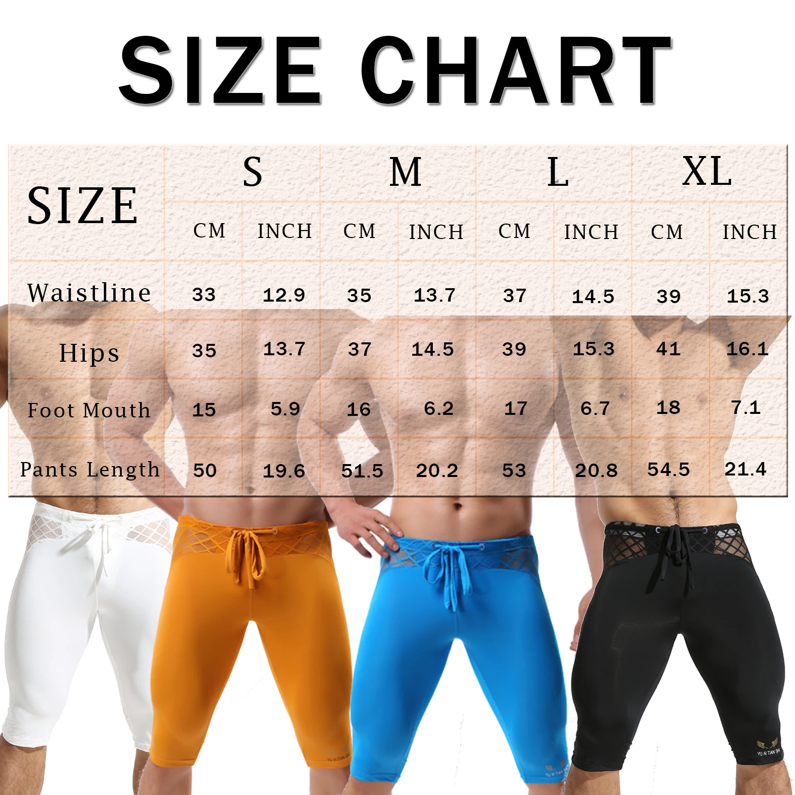 Fitness Men's Long Boxer Underwear Mesh Breathable Short Pants Boxer Shorts Long Leg Trunks Sexy Pouch Sports Fitness Leggings