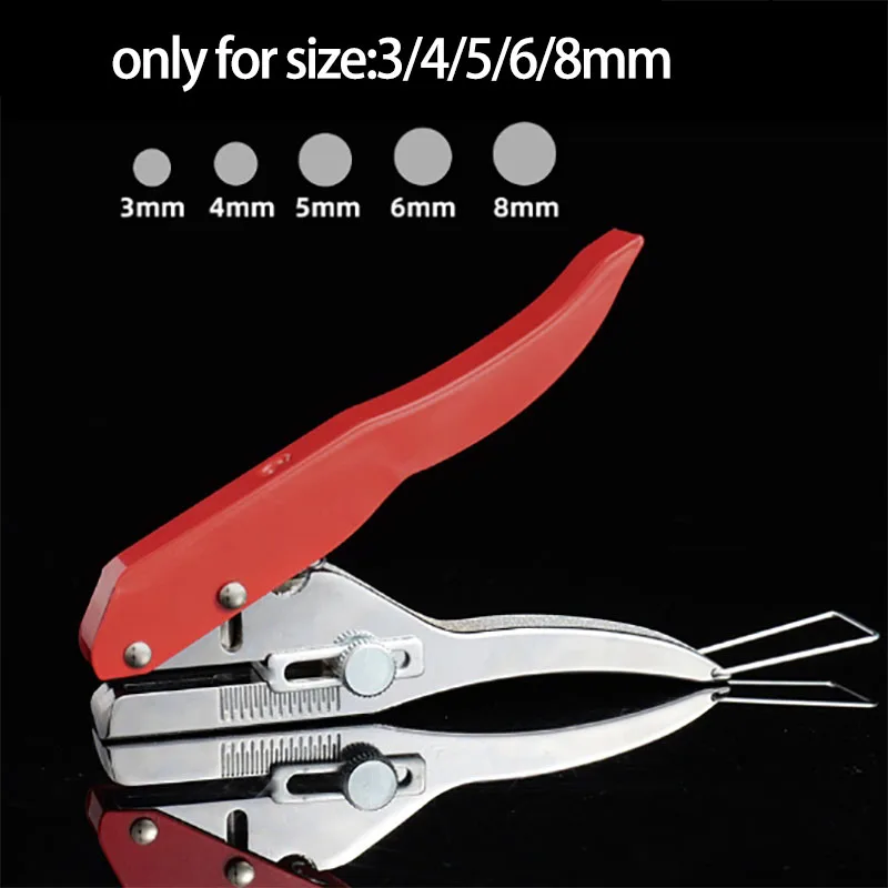 Handhold Round Hole Punch 3mm-8mm Puncher Plier Tools Credit Photo Paper Card Corner Hand Tool for Plastic Paper Edge Banding