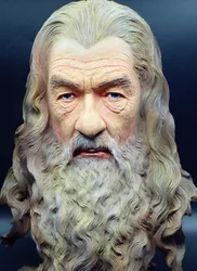 Hot Movie 30cm Gandalf Bust Resin Statue Lord of Figure Statue Decoration Model Toy Resin Sculptures Desktop Ornament Home Decor