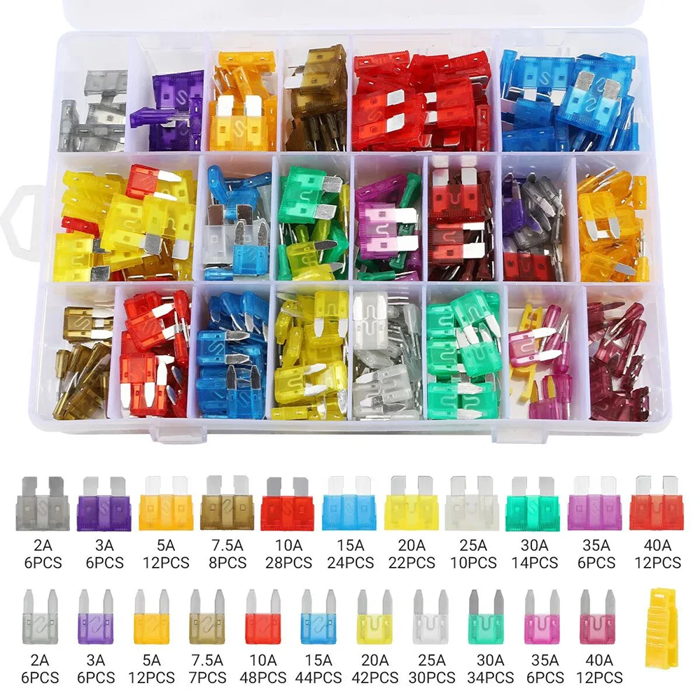 

420 piece automotive blade fuse classification kit automotive truck motorcycle ship fuses