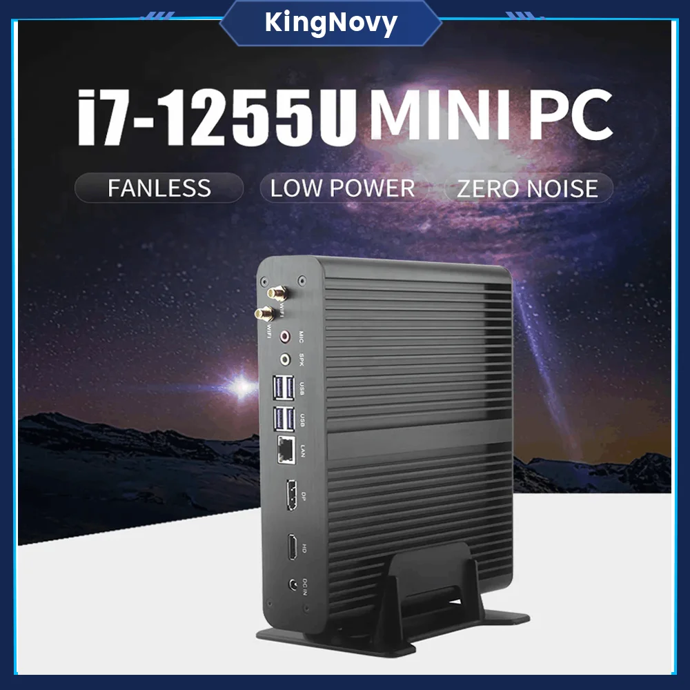 Mini-PC Intel Core i7 1265u 1255u 11. Generation i7 1195 g7 lüfter loser Gaming-PC Desktop-Computer 2 * DDR4 4 * USB3.0/2,0 m. 2 PCIE