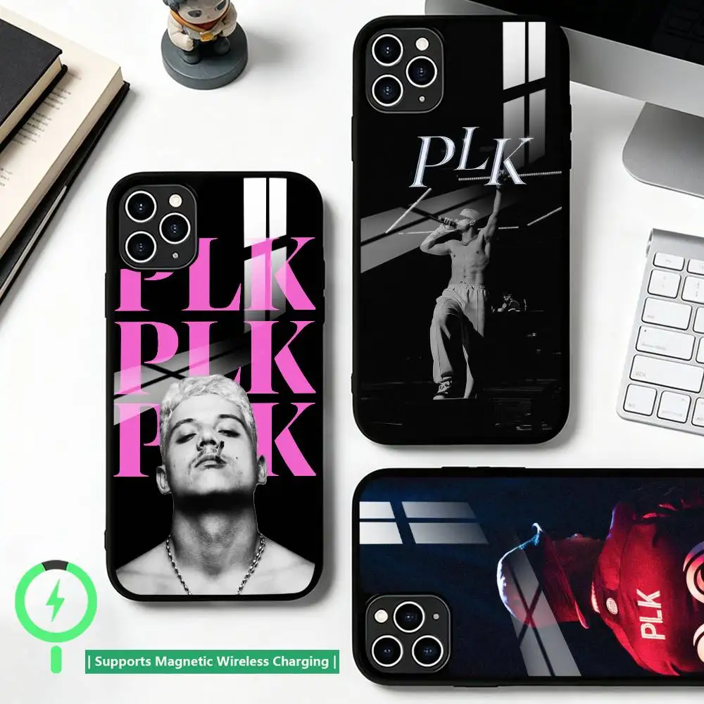 

P-PLK Rapper Phone Case For iPhone17,16,15,14,13,12,11 Plus,Pro Allows magnetic wireless charging