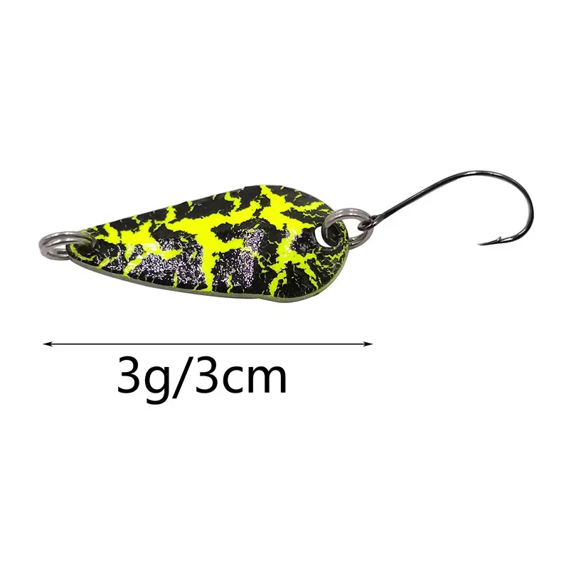 OUTKIT 5pcs Mix Colors 3cm 3g Fishing Spoon Lure Swim Bait Isca Artificial Trout Lure Pesca Fishing Tackle Leurre Truite Spoons