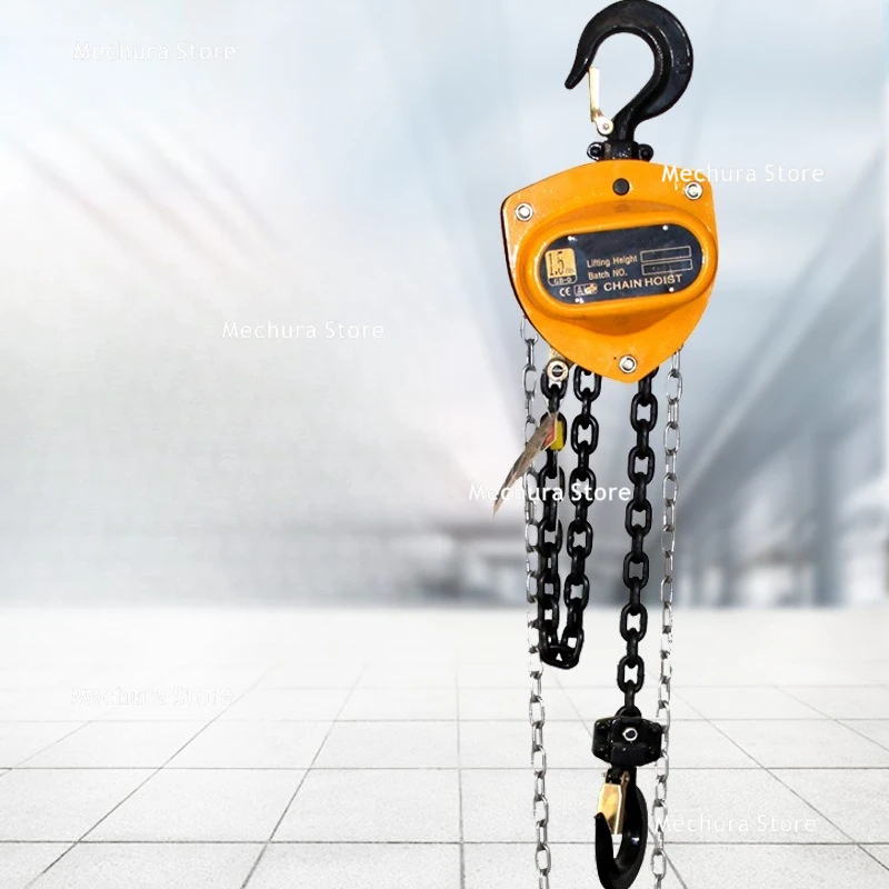 Truck Excavator Hand Chain Hoist Manual Hand Crank Lifting Lever Traction Chain Hoist Large Rigging Equipment Cabestans JTC