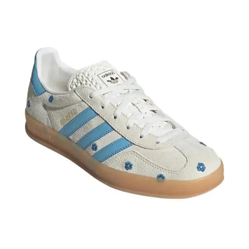 

Adidas Originals Gazelle Bold Женские синие белые спортивные кроссовки с принтом, модные нескользящие повседневные мужские классические кроссовки в стиле ретро