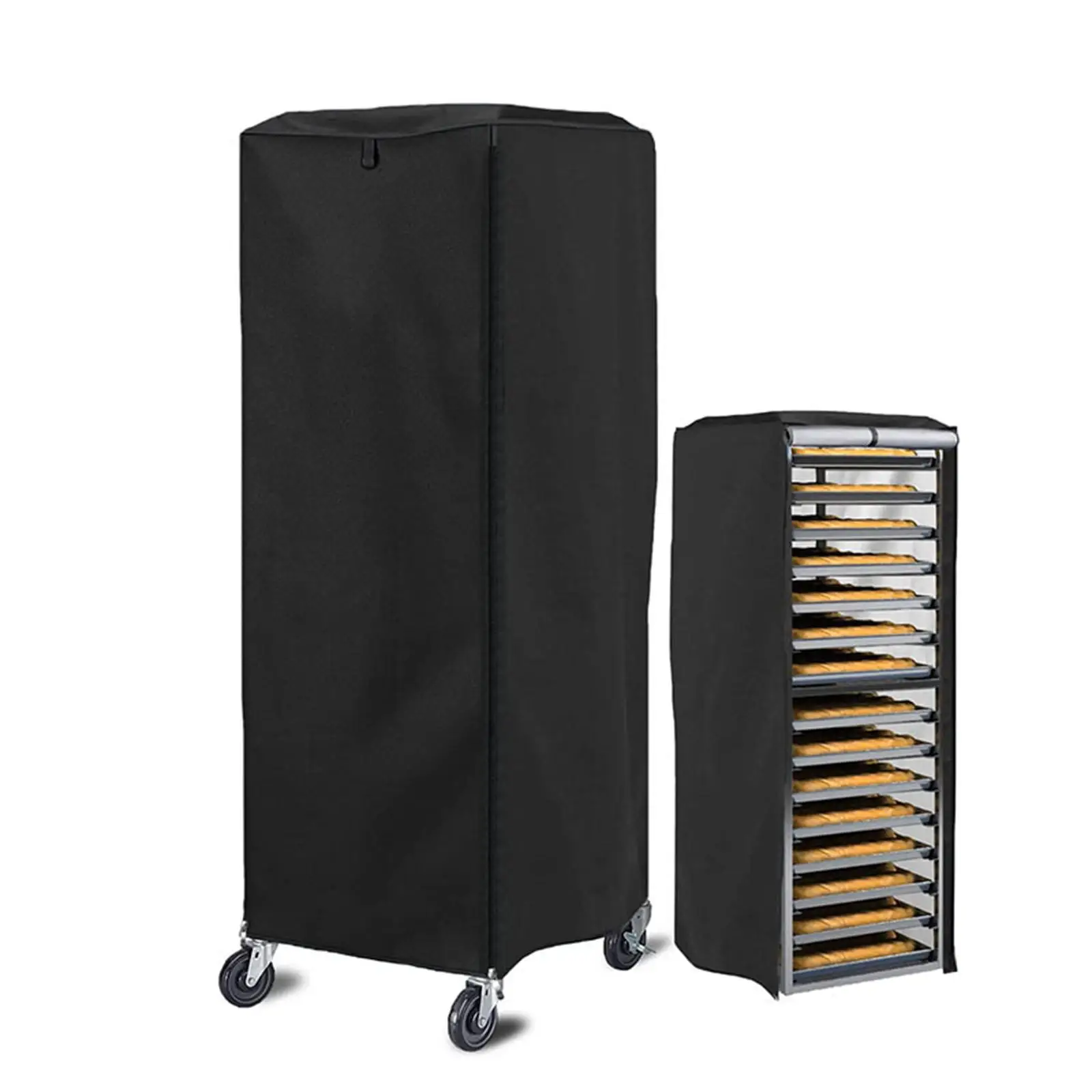 Kitchen Rack Cover Oxford Cloth Waterproof Bun Pan Rack Protector Baking Rack Dust Cover for Home Bakery Café and Catering Use