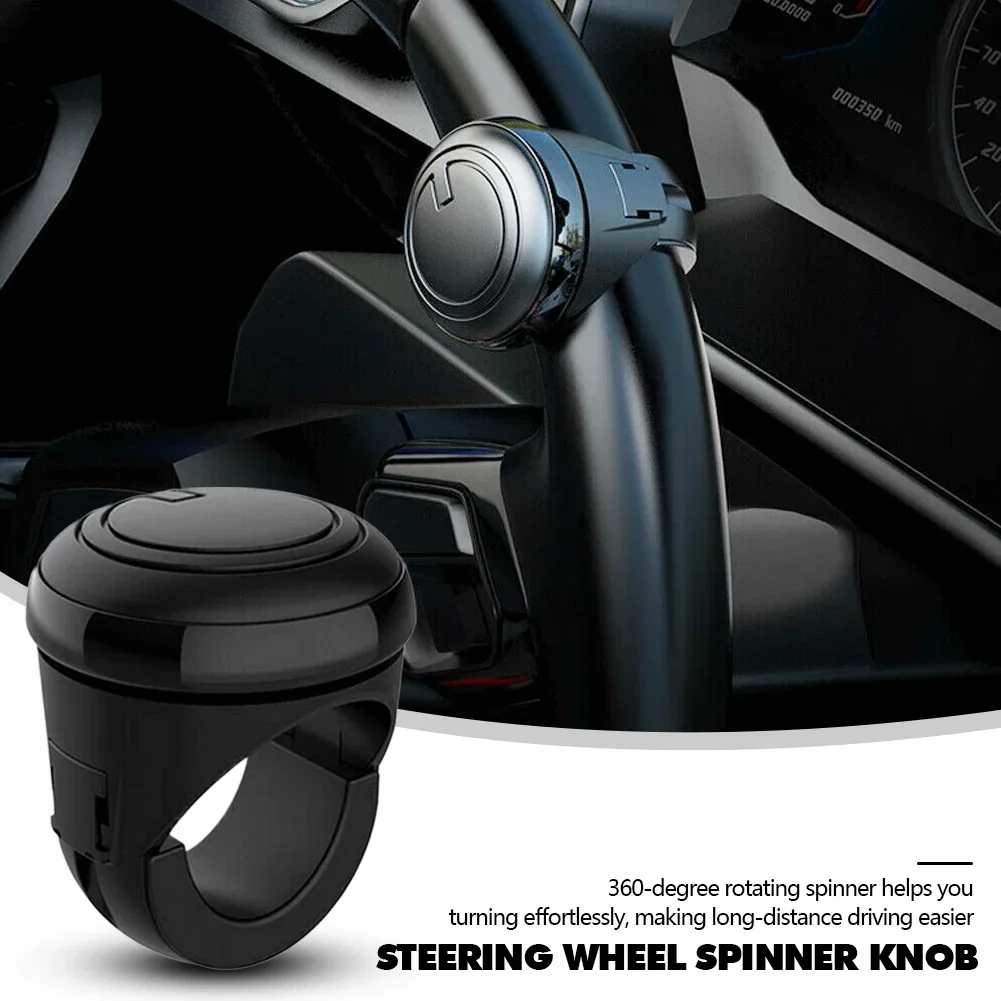 Universal 360 Degree Turning Steering Wheel Booster Spinner Knob Car Rotation Metal Bearing Power Handle Ball Shaped Helper Part