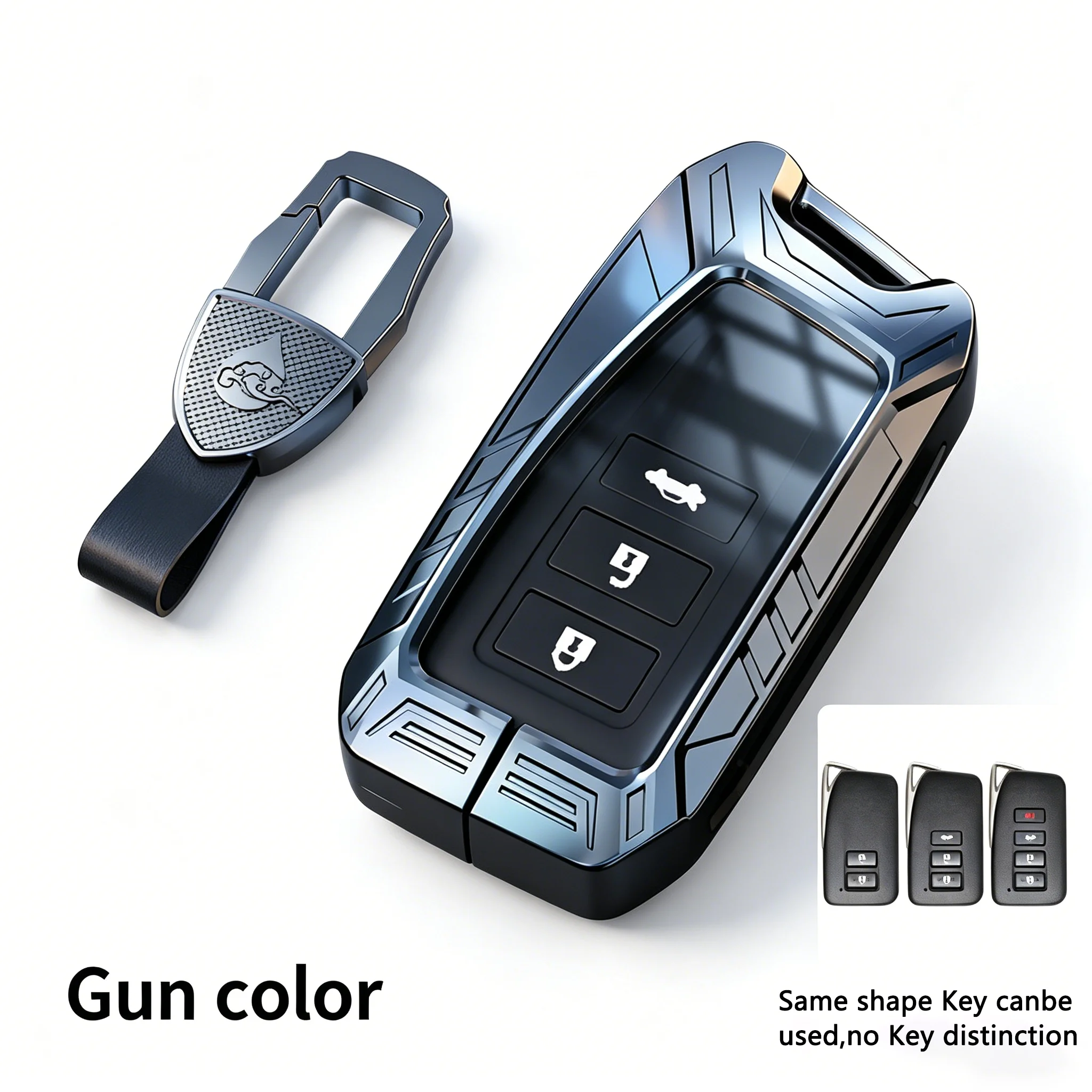 

Zinc Alloy Key Fob Cover for Lexus ES350 ES200 RX350h NX260 Smart Remote Protector Case