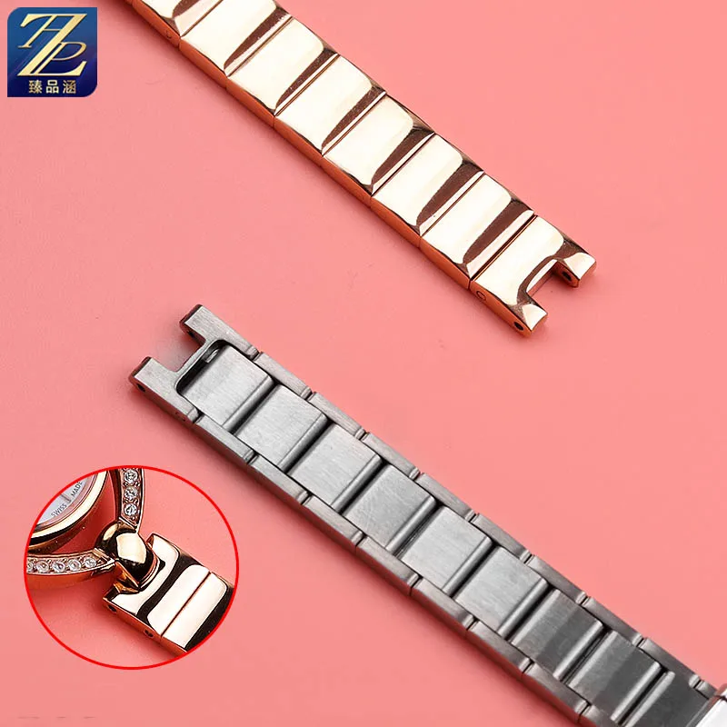 Concave steel strip suitable for Swarovski 5376812/5376842/5376830 series women\'s precision steel watch strap 10-5mm