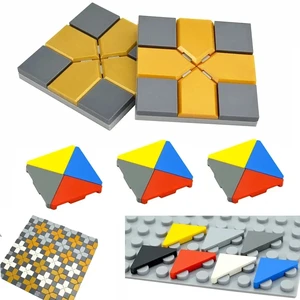 لبنات البناء المطبوعة MOC ، طوب البناء المجمع ، بلاط السيراميك العادي ، ألعاب بناء City House ، 2x2 ، 4x4 ، 6x6 أفضل 6 طوب طيني صغير مبيعا - No2