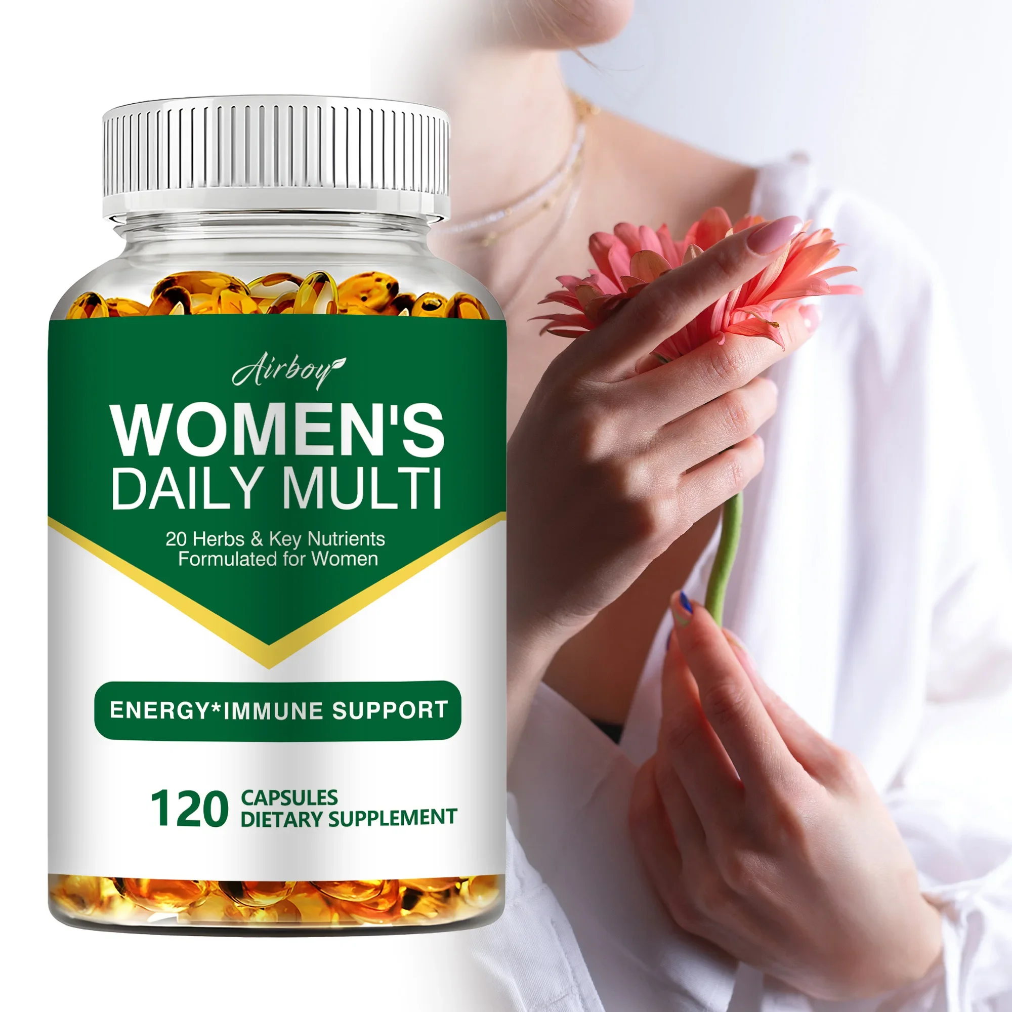 Womens Vitamins Multivitamin - Enhance Immunity, Promotes Skin, Bone and Heart Health, Metabolism, Enhances Natural Energy