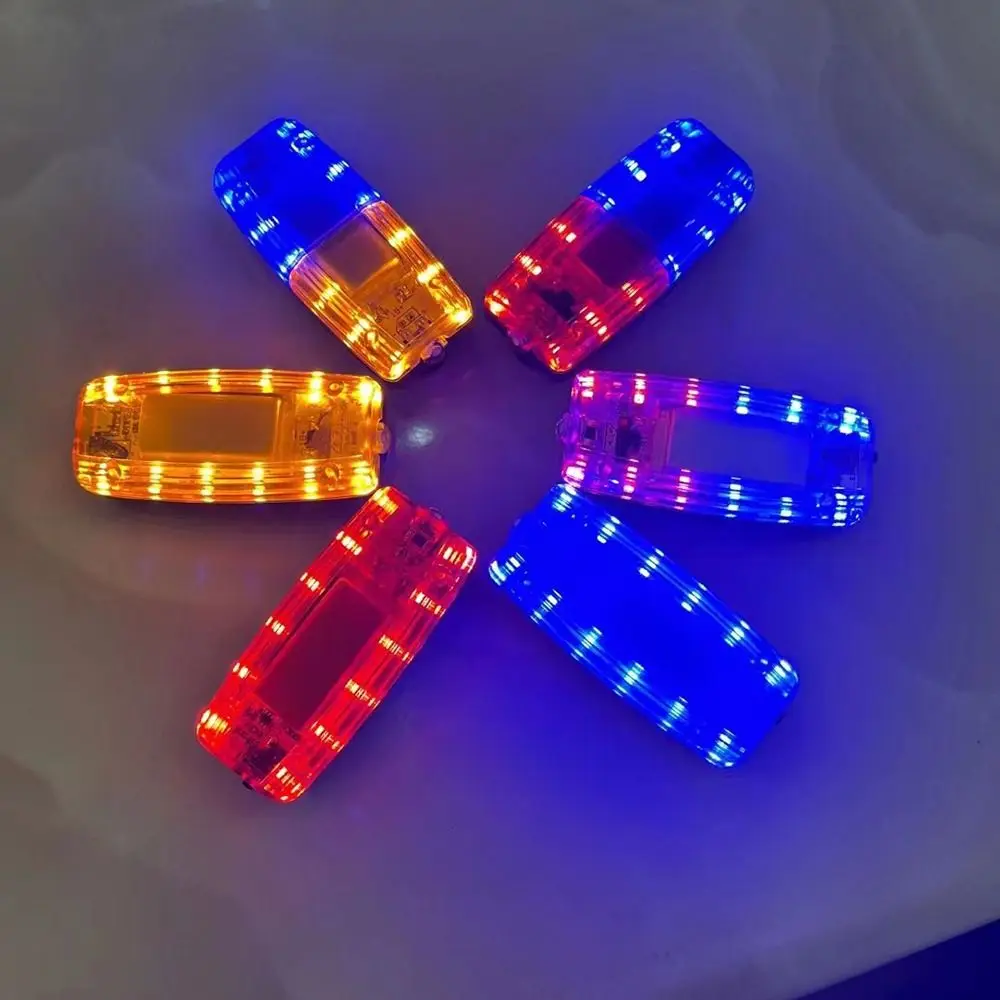 

4 Modes Police Shoulder Clip Light Safety Patrol Flashing LED Shoulder Warning Lamp Multifunction Red&Blue Warning Safety Lights