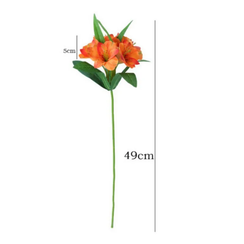 5 قطعة/المجموعة الزهور الاصطناعية 7-رئيس البوق زهرة محاكاة الزهور Flores لتزيين حديقة المنزل الزفاف