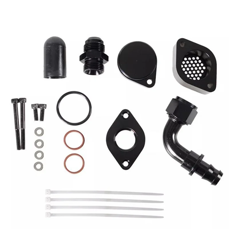 

For 2011-2020 For 6.7L Powerstroke Turbo Piping Kit Crank Case Vent Reroute CCV Basic Kit Ford Diesel Engine