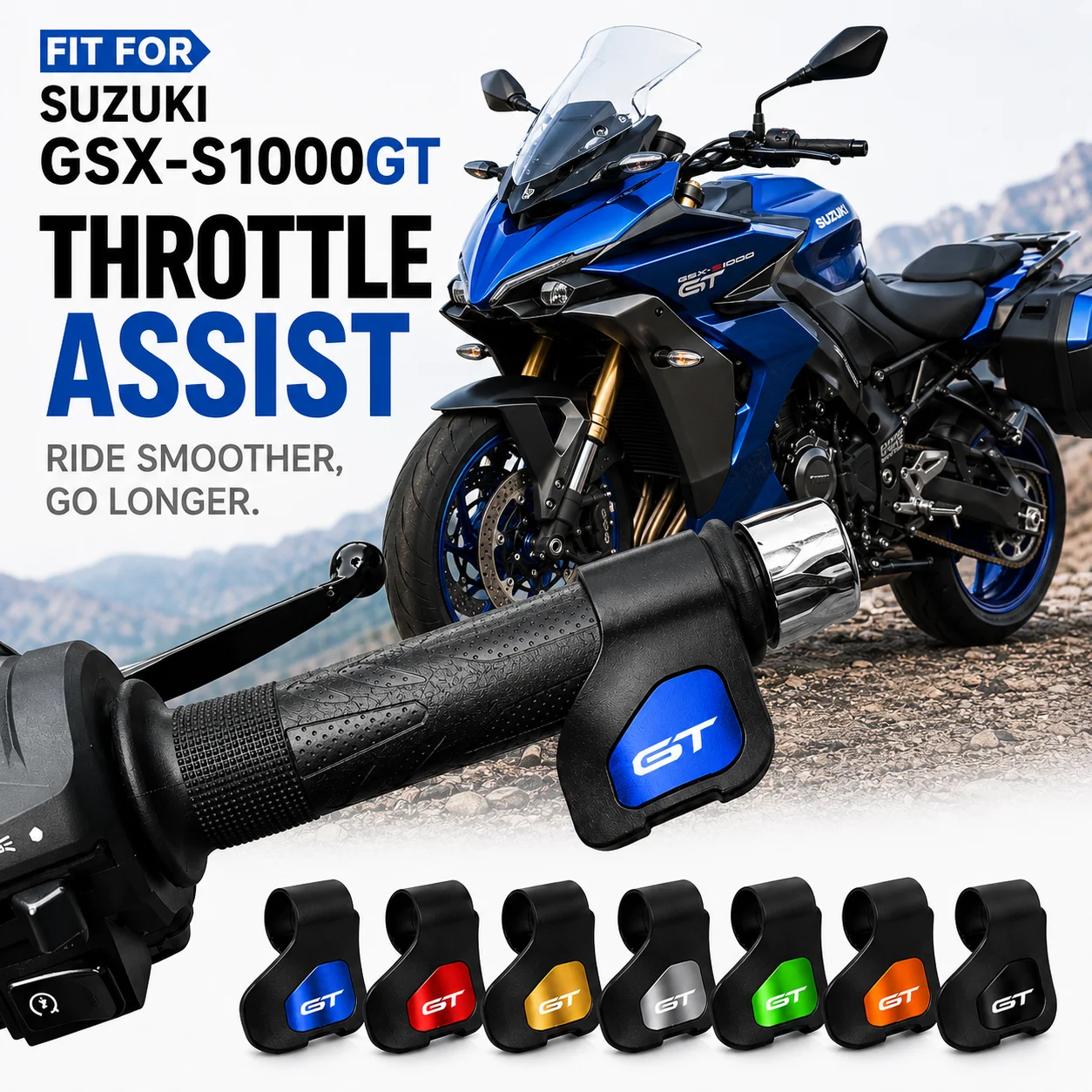 

For SUZUKI GSX-S1000GT GSXSGT GSXS-GT GSXS1000GT GSX-S Motorcycle Handle Control Grip Throttle Assistant Clip Labor Saver