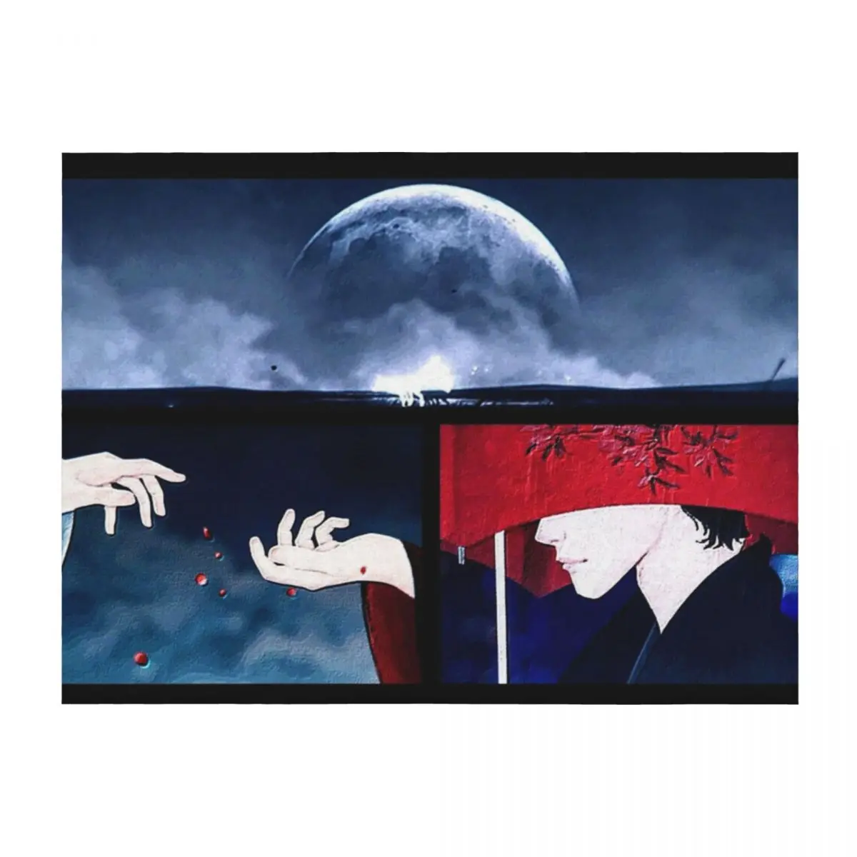 

Tale of the Nine Tailed collage Throw Blanket manga Custom anime Bed Blankets
