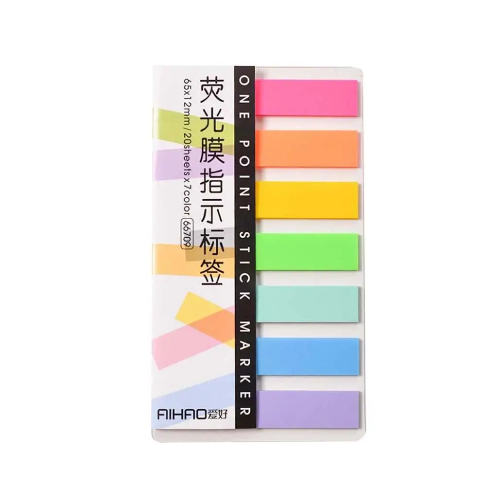 neon tabs sticky neon notes PET notes color page markers neon sticky tabs