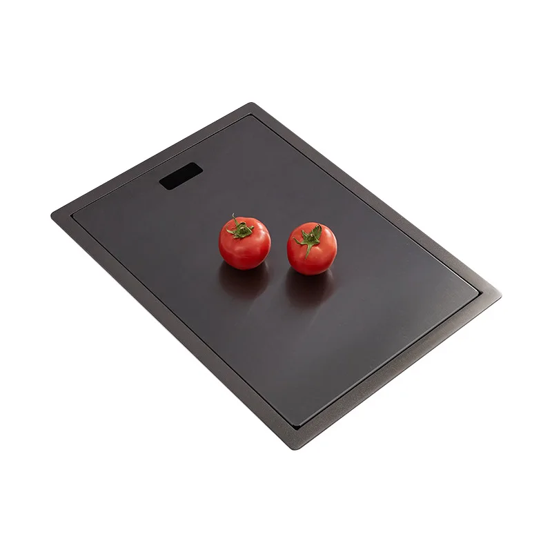 

Stainless steel, invisible, small sink, with cover, black, vegetable basin