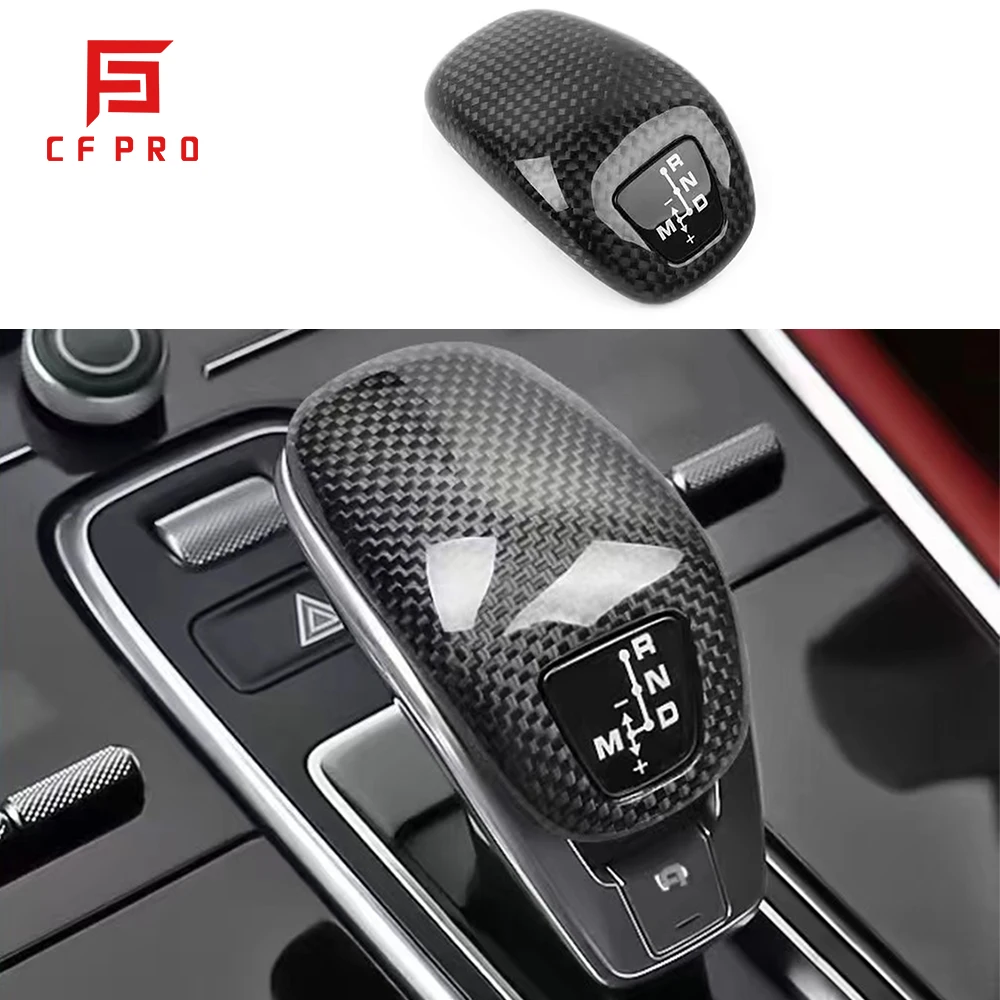 For Paramera 971 Carbon Fiber Gear Shift Handle Cover Car Interior Decoration