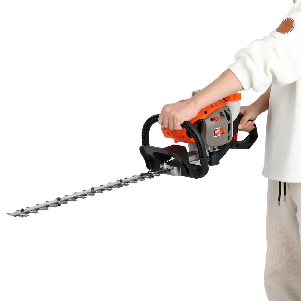 Dual Sided Hedge Trimmer, 26CC Gas Powered Weed Trimmer, Cordless Hedge Trimmer, 2-Stroke Brush Cutter, Handheld Chainsaw Hedge