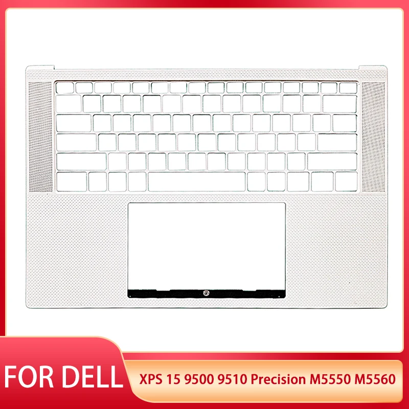 

NEW For Dell XPS 15 9500 9510 Precision M5550 M5560 Laptop US Palmrest Upper Case White