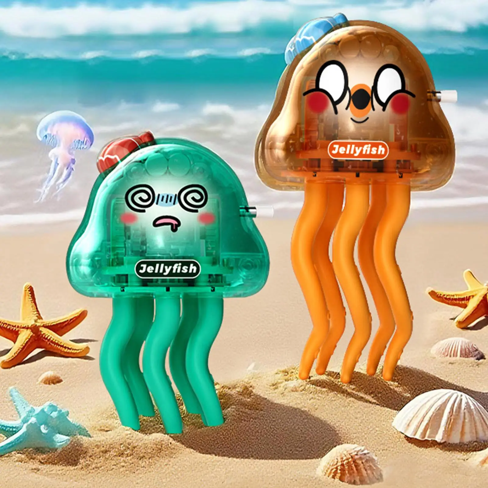 

Crawling Jellyfish Toy Crawling Jellyfish Sensory Toys for Kids Simulated Sea Animals Figurine for Daughter Son Boys Toddler