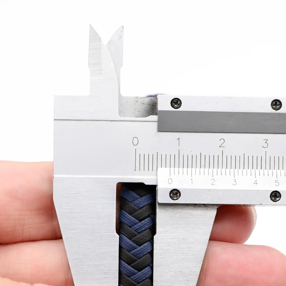 2 Meter geflochtenes Kunstlederseil 8x4mm flache PU-Lederschnur zweifarbig gewebt DIY Zubehör für die Herstellung von Halsketten und Armbändern – Detail 4