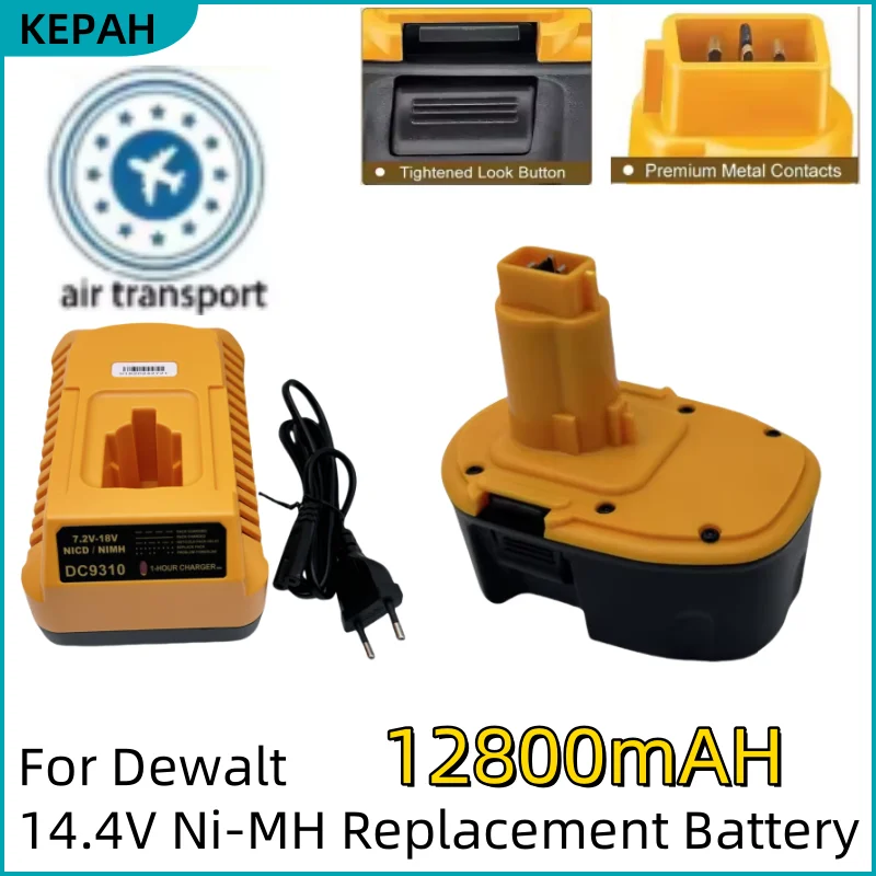 Batería de repuesto🔋18V y 12,8Ah para Dewalt DC9096 DE 9503 DW 9095 9096 9098 XRP herramientas de ta