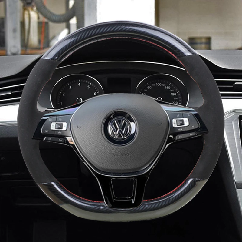 

Для Volkswagen PoloGolf 7, Bora Sagitar Magotan LAVIDA, чехол на ручку «все включено», противоскользящий чехол на руль, сшитый вручную
