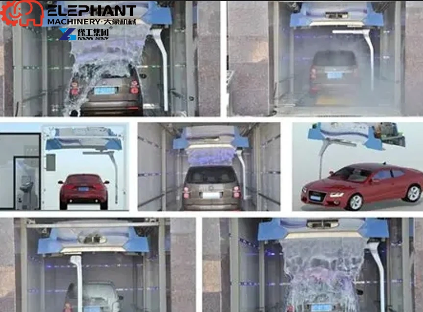 Full Automatic Car Wash Machine Snow Foam System Chassis Flushing Wheel Hub Surround Washing