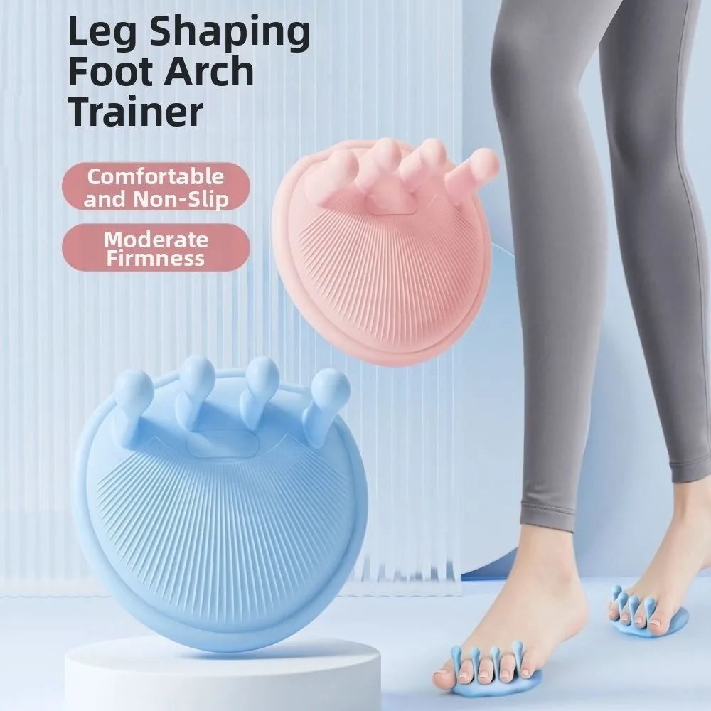 2Pcs Anti-slip Arch Foot Trainer Bone Corrective Muscle Relaxing Leg Sculpting Arch Trainer Thin Leg Improvement Elastic