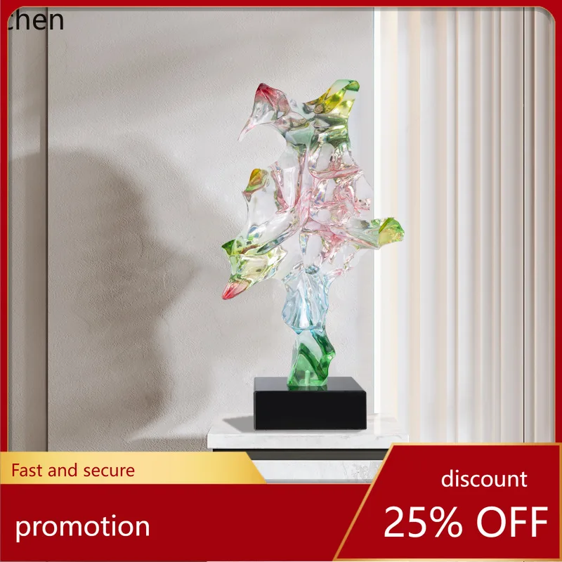 

ZML Ornament Imitation Crystal Creative Sculpture Entrance Soft Decoration Abstract Decorative Sculpture