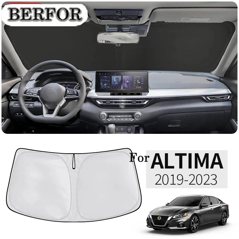 

Автомобильный аксессуар для Nissan Altima Teana 2019-2023: Нано-изолирующий солнцезащитный козырек на лобовое стекло, защита от солнца для переднего окна, аксессуары для интерьера