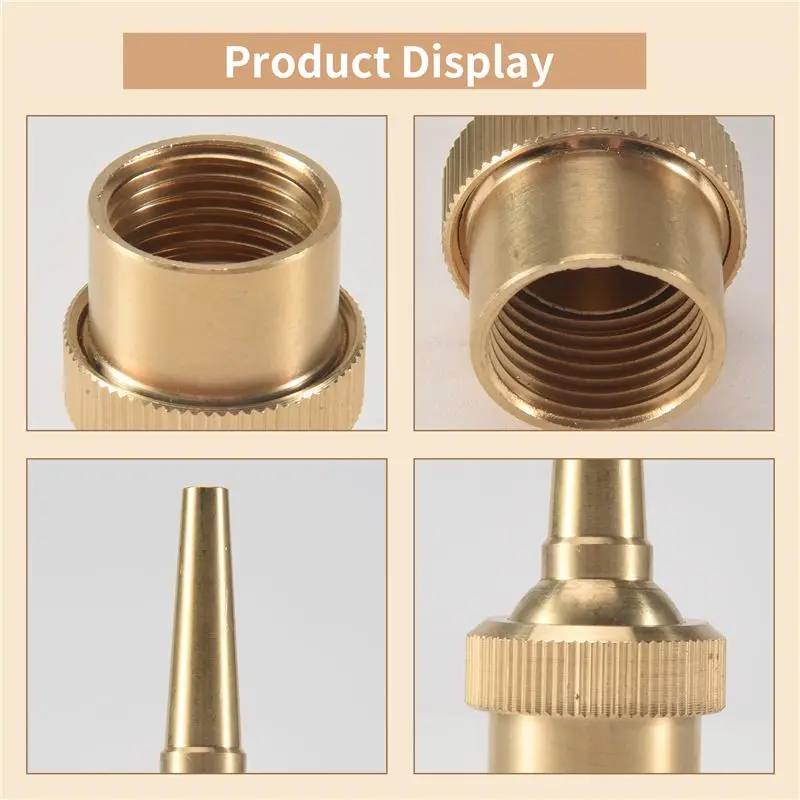 AT21-6 PCS Fountain Nozzle Head G1/2 DN15 Adjustable Direction Jet Water Spray Sprinkler Head For Garden Pond Amusement Park