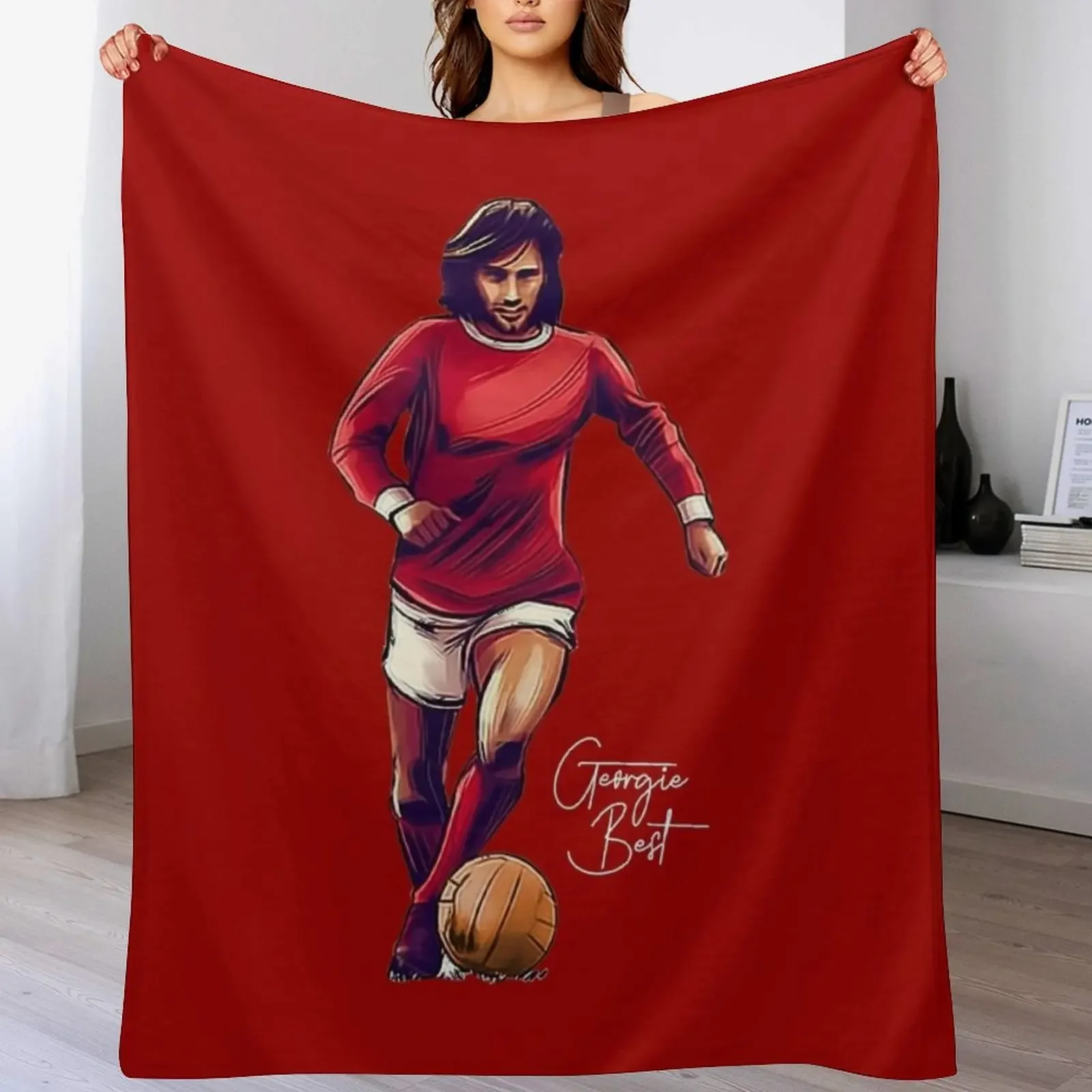 Georgie Best Superstar Throw Blanket No Pilling Soft Warm Blanket for Bed