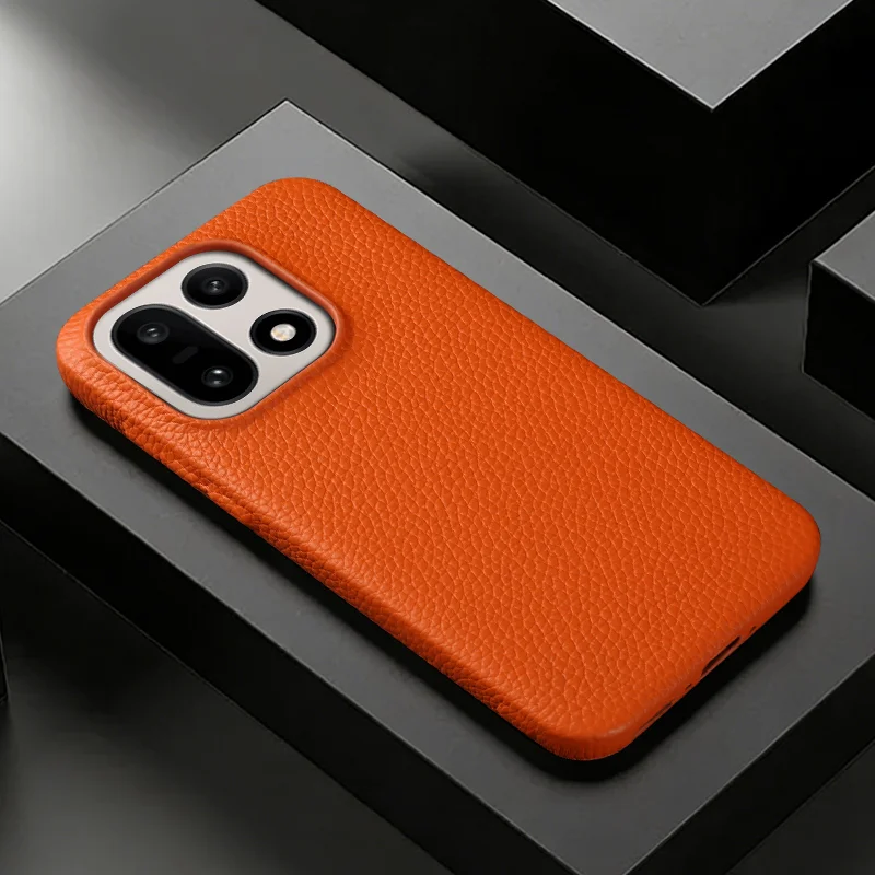 

Premium Genuine Leather Back Cover Case For OnePlus 15 15R 13S 13T Ace 6 6T 5 Pro 13 12 11 13R Nord N100 Phone Case Coque Funda