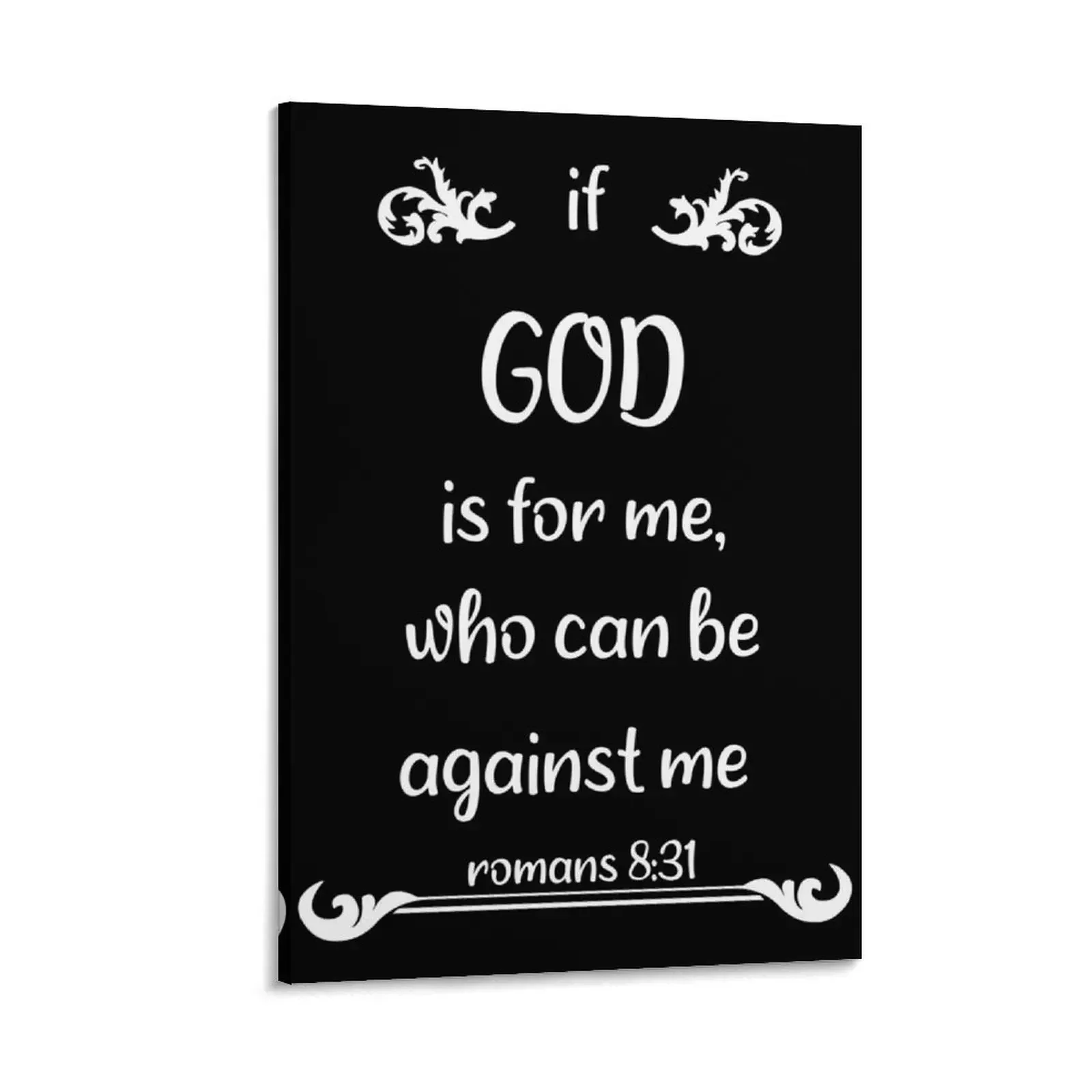 

if God is for me who can be against me romans 8:31 Canvas Painting Luxury living room decoration decorative items for home