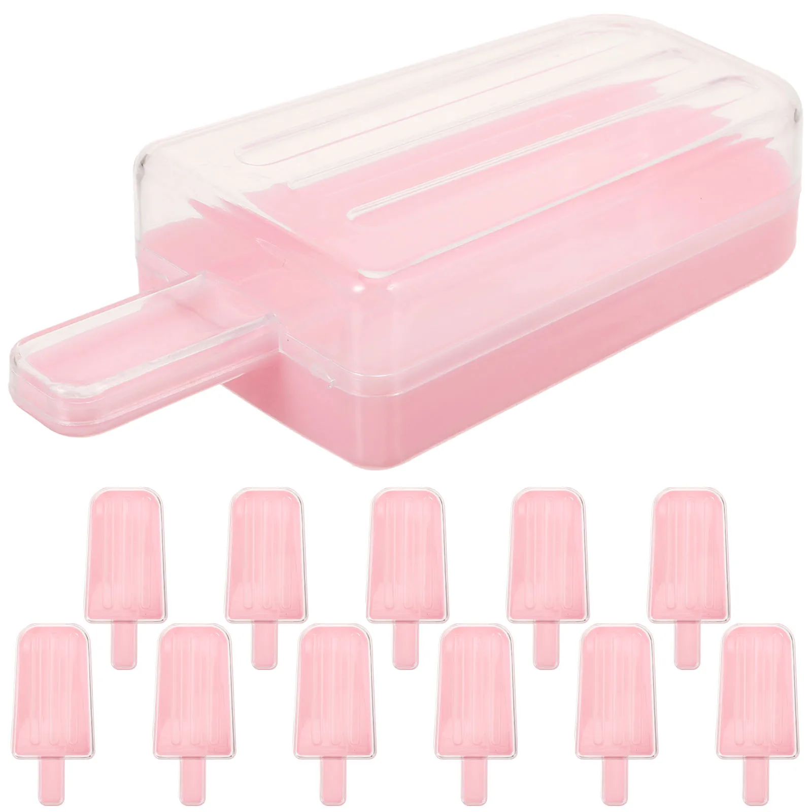 

12pcs Clear ice cream sticks wedding candy boxes Decorative Packing Boxes Plastic Chocolate Candy Boxes Wedding Present Boxes