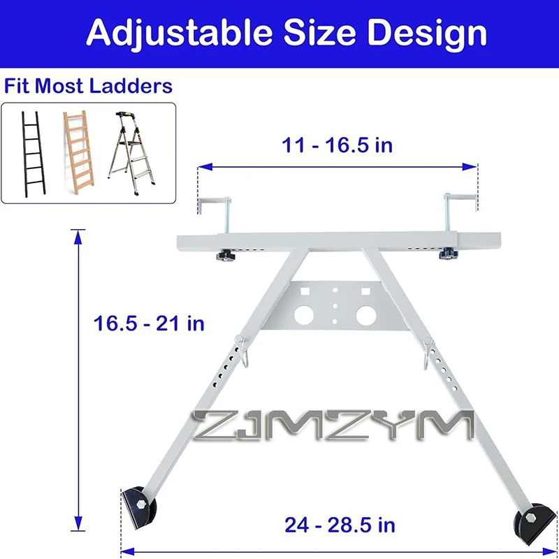 

Ladder Stabilizer Adjustable Easy to Use Sturdy Heavy Duty Ladder Stabilizer Accessory for Roof Gutter Ladder Standoff Metal