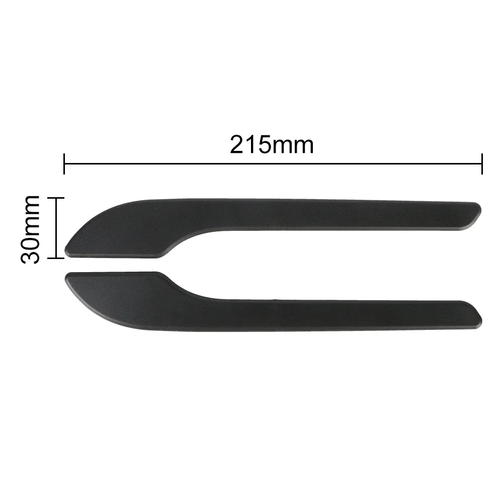 4pcs Set of Black Carbon Fiber Door Handle Covers for Tesla Model 3 & Y - Scratch-Resistant  Tape Polished Finish Amagi