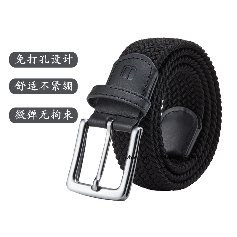 

24 BOLUX Golf Belt Men's No-Punch Pin Buckle Sports Braided Belt Gift Box