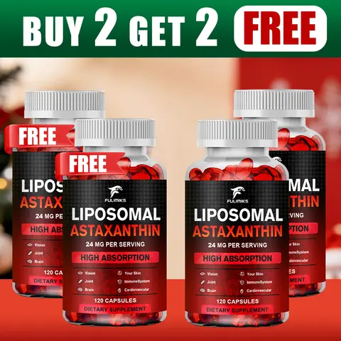 Buy 2 Get 2 Free! Premium Natural Astaxanthin 24mg Capsules - World's Strongest Antioxidant for Skin, Eyes & Immune Support