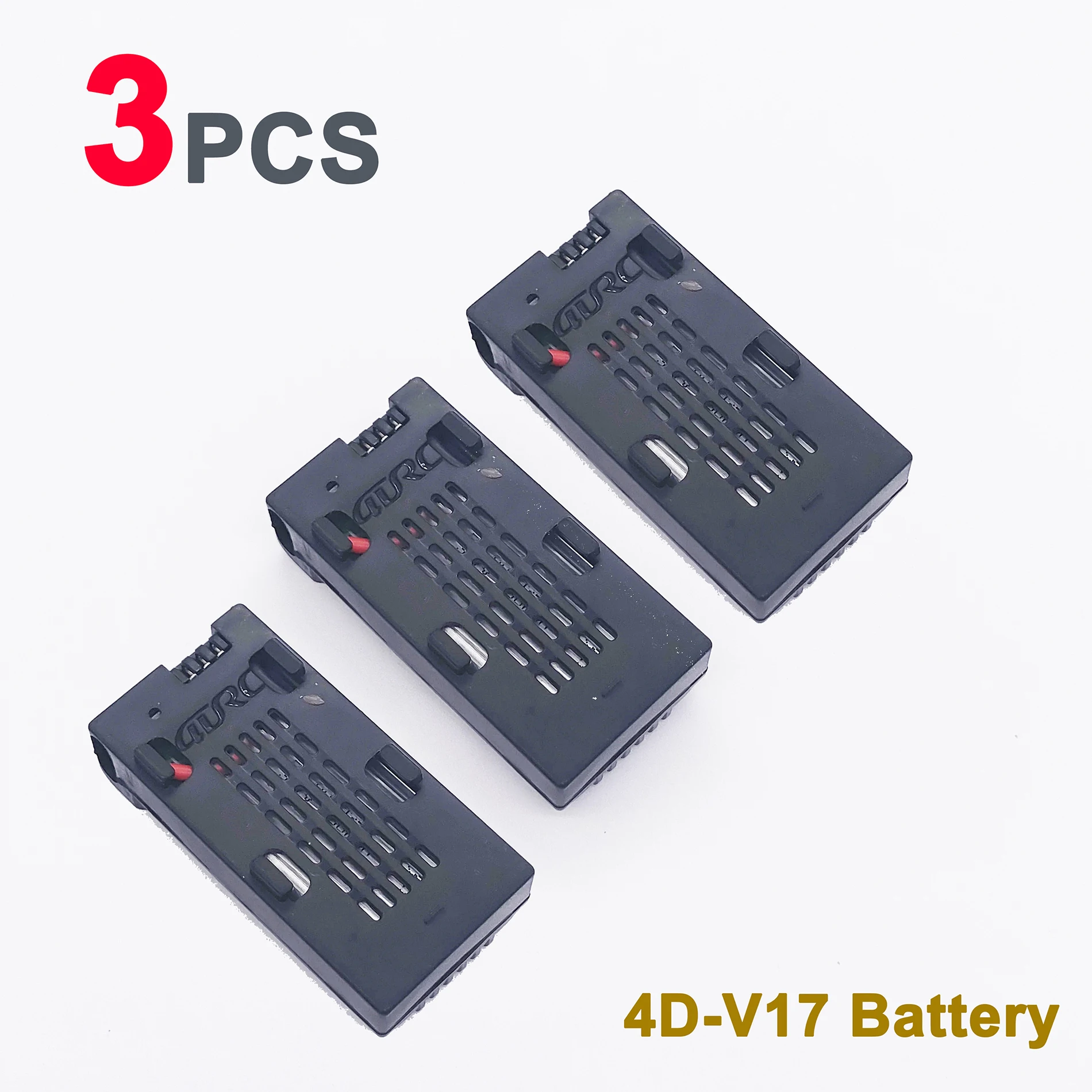 3PCS Battery 3.7V 700mAh 4D-V17 Battery Spare Part Original for 4DRC V17 RC Airplane Battery Accessory