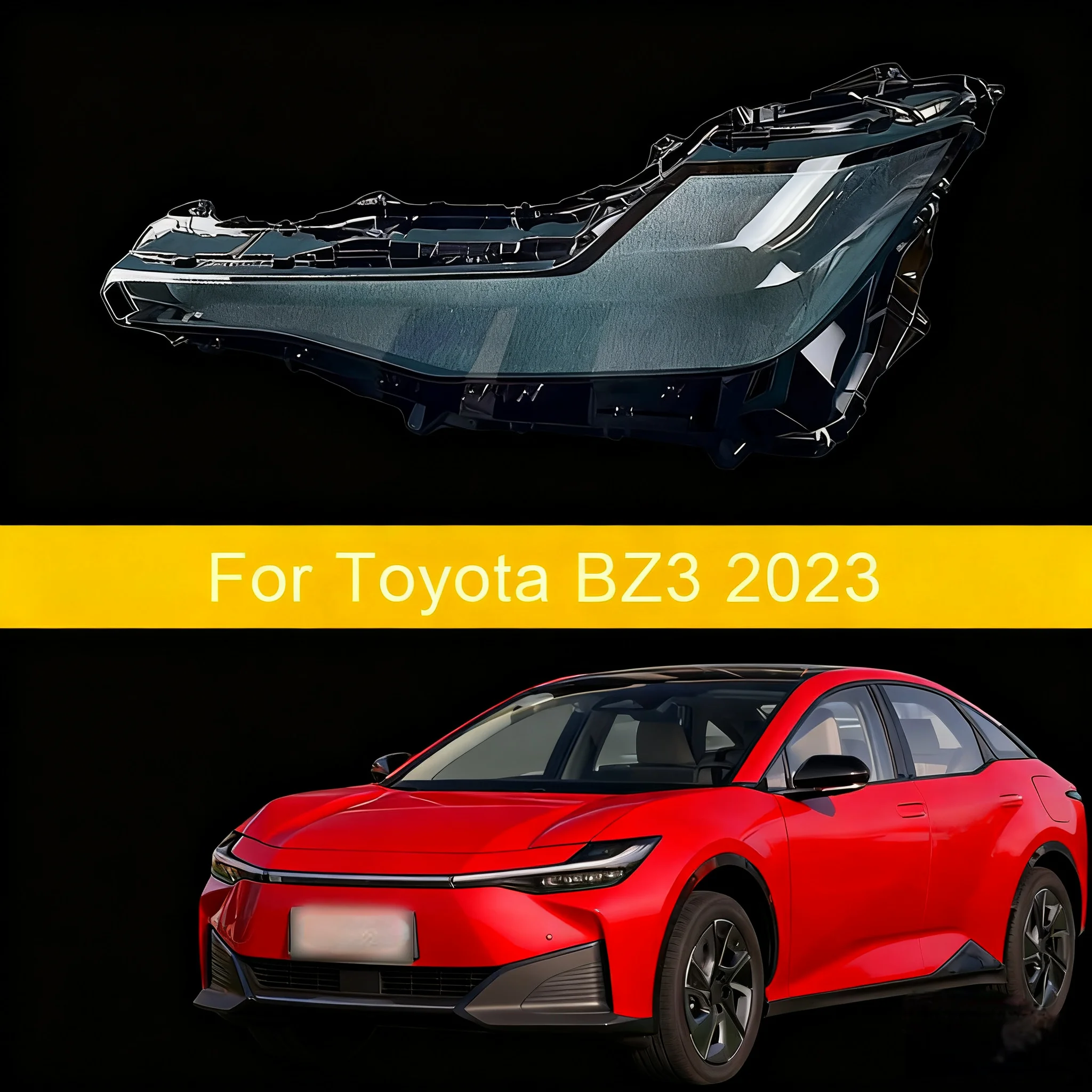 

Автомобильный чехол, колпачки для фар для Toyota BZ3 2023 2024 2025, крышка передней фары автомобиля, абажур, крышка фары, стеклянный корпус