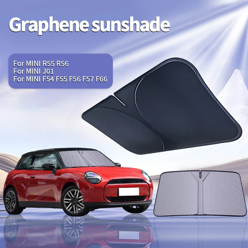 

Graphene Front Windshield Sun Visor Car Double-Layer Protection SunShade For Mini R56 R55 F54 F55 F56 F57 J01 F66 Car Accessorie