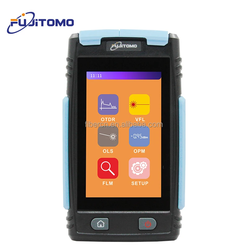 FUJITOMO MINI OTDR FHO1000D Single mode 1310nm 1550nm 1650nm live fiber optic cable tester 24/22dB fibra optica otdr mini exfo