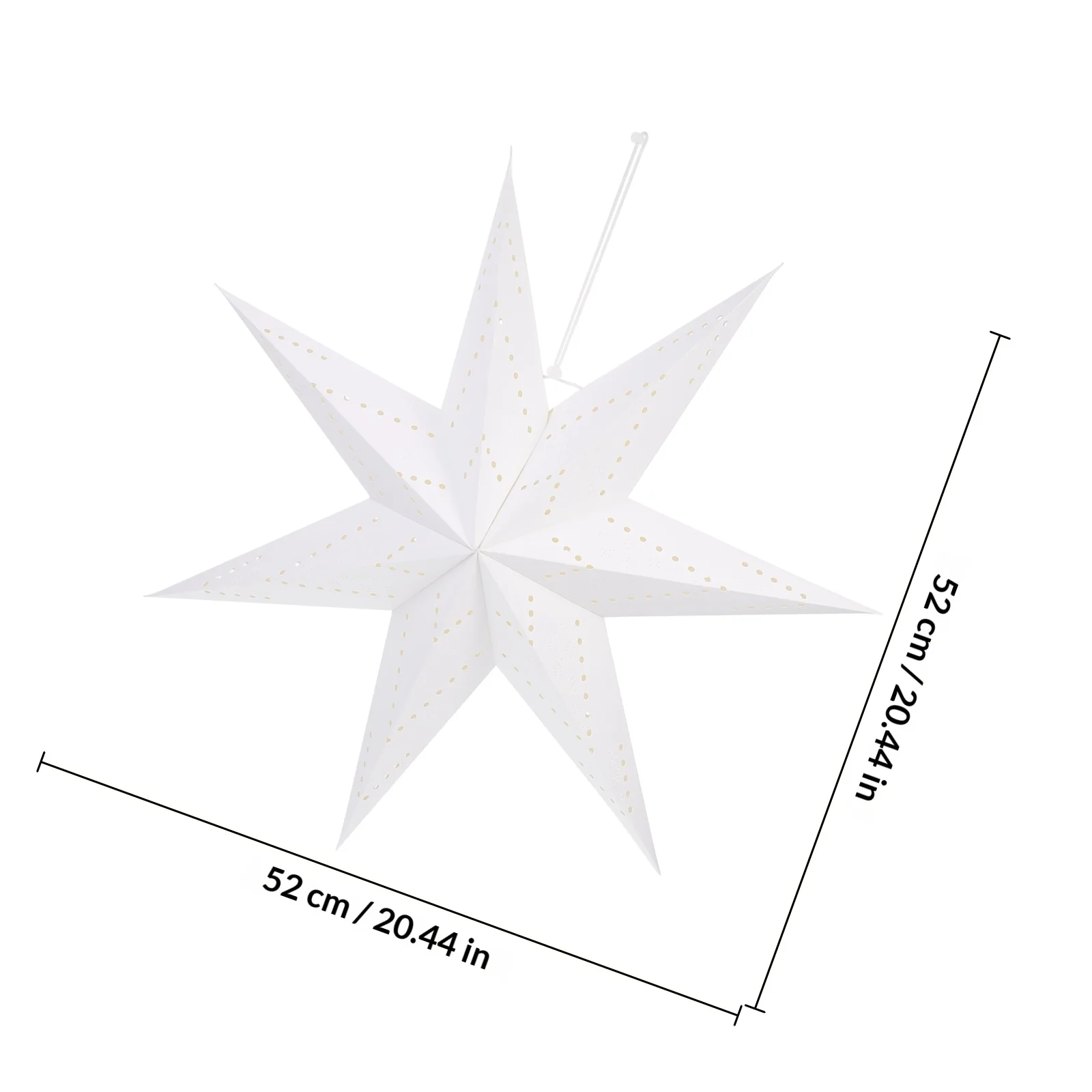 2pcs Paper Star Lampshade Lightweight Foldable Christmas Theme Decorative Light Cover For Chandelier Home Use Hanging Lamp