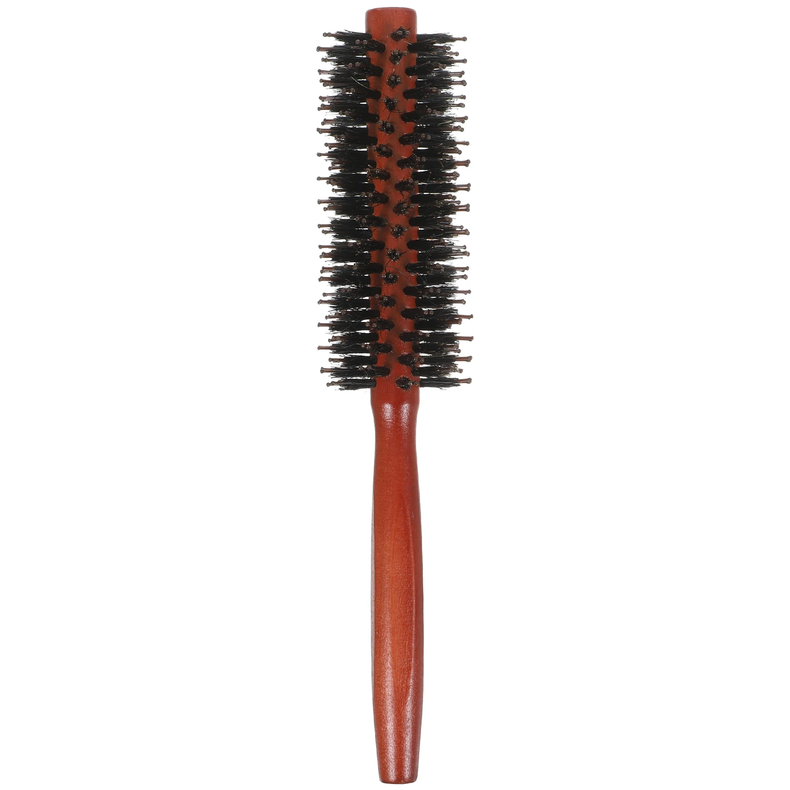 

Pig Bristle Curling Comb Detangler for Curly Hair Combs Round Brush Drying Bamboo Travel