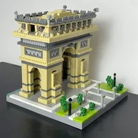 Unleash Victorious Spirit with Arc Triomphe Micro Mini Build Blocks Toys for Adult Your Personal Symbol of Triumph and Good Luck