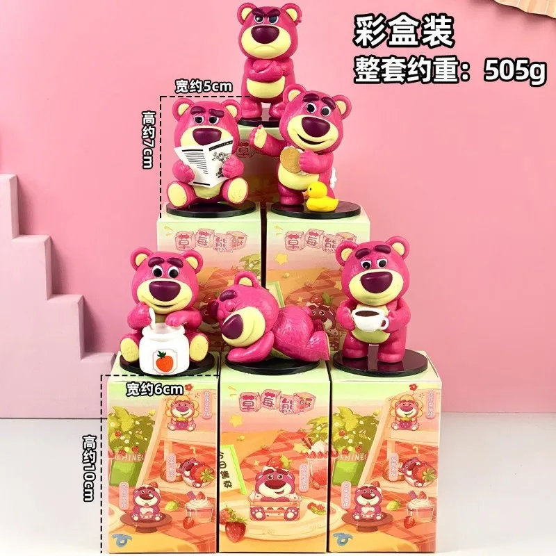 Een Miniso Blinde Doos Winnie Spongebob Lotso Crayon Shin-Chan Speelgoed Pop Ei Draaiende Pop Machine Ornament